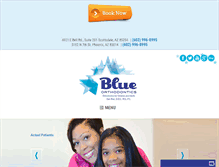 Tablet Screenshot of blueorthodontics.com